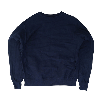 Navy Solid Sweatshirt Pullover