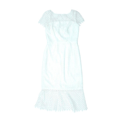 White Eyelet Midi Dress