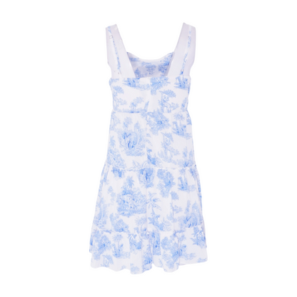 Blue Print Mini Dress