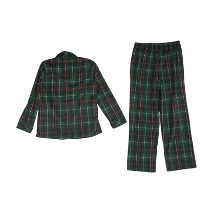Green Plaid Pajama Set