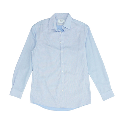 Blue Check Long Sleeve Button Down