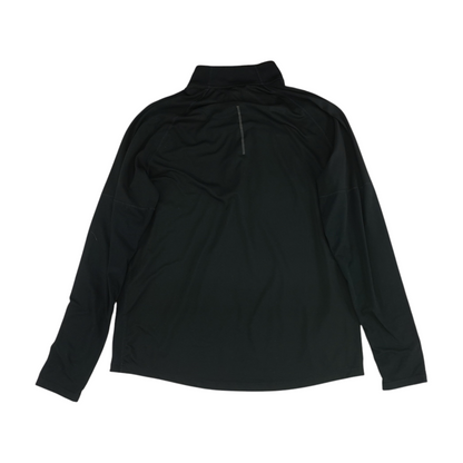 Black Solid 1/4 Zip Pullover
