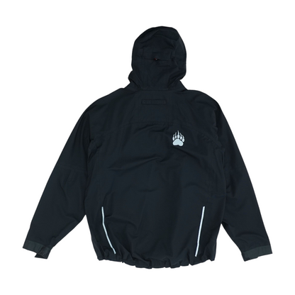 Black Solid Rain Jacket