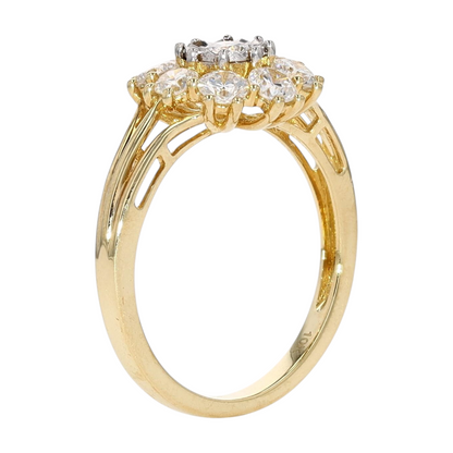 1 ctw 10K Yellow Gold Lab Grown Diamond Fashion Ring