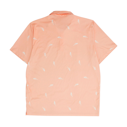 Orange Graphic Short Sleeve Polo