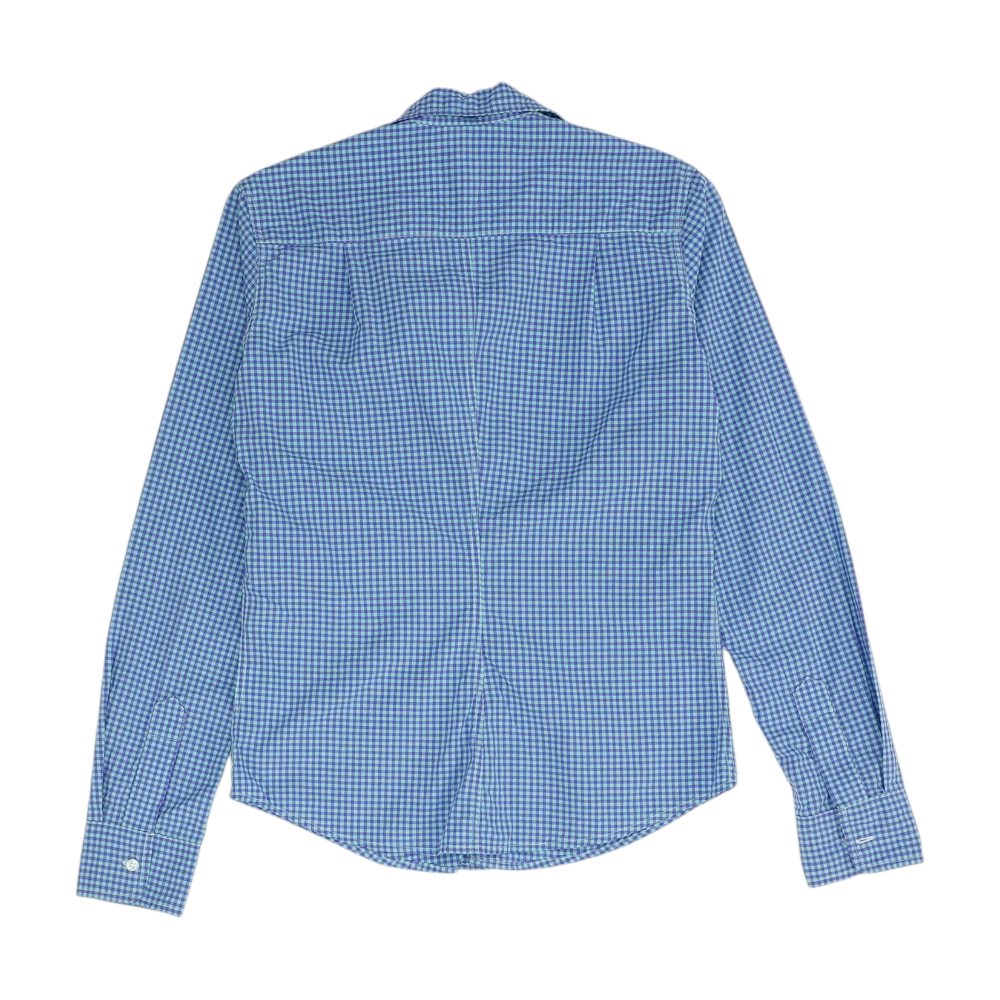 Blue Check Button Down