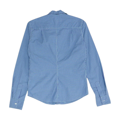 Blue Check Button Down