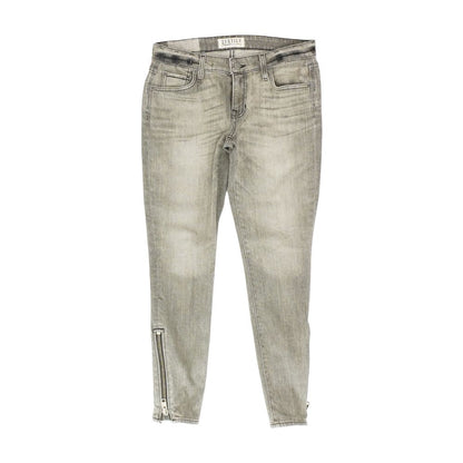 Gray Solid Jeans