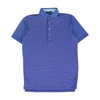 Blue Striped Short Sleeve Polo