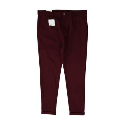 Burgundy Tapered Pants