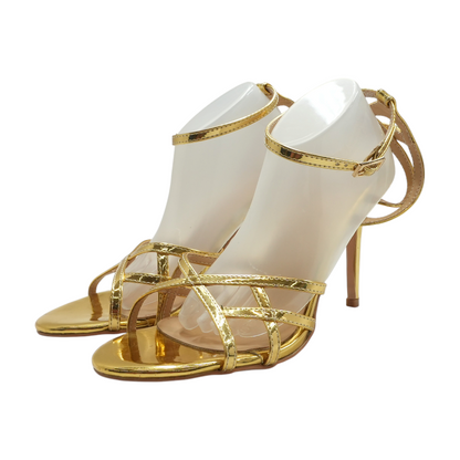 Gold Stiletto Heels
