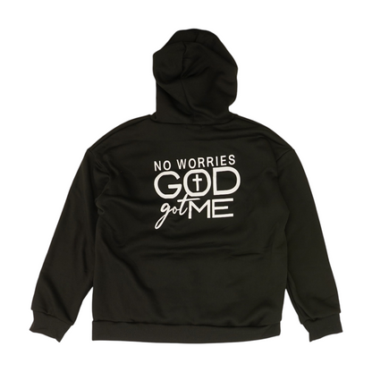 Black Solid Hoodie Pullover