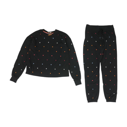 Black Solid Pajama Set