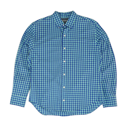 Blue Check Long Sleeve Button Down
