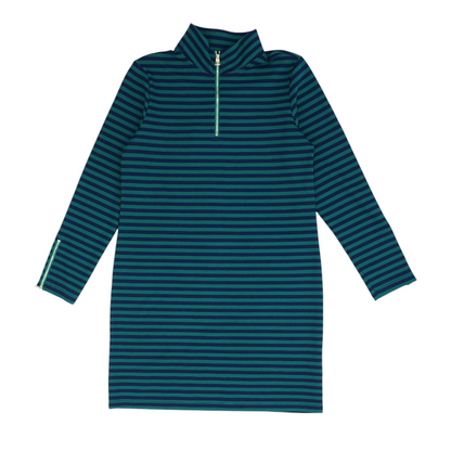 Navy Striped Mini Dress