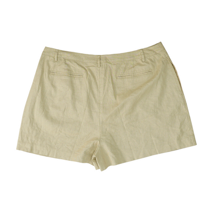 Beige Solid Chino Shorts