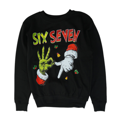 Black Graphic Sweatshirt Pullover