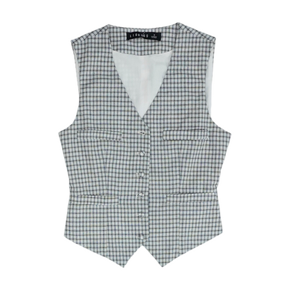 Beige Plaid Button Down
