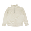 Beige Solid 1/4 Zip Pullover