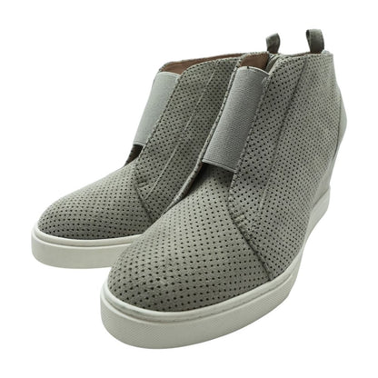 Gray Wedge Heels