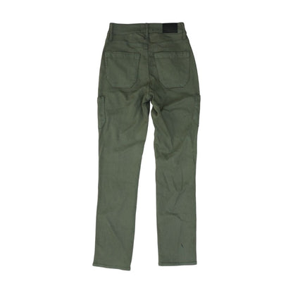 Green High Rise Skinny Leg Jeans