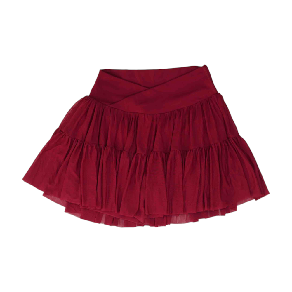 Maroon Mini Skort