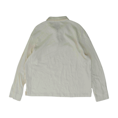 Cream Solid 1/4 Zip Pullover