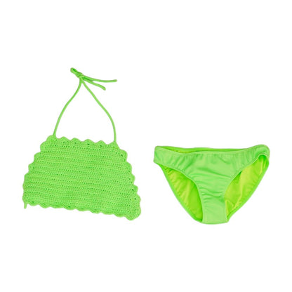 Green Solid Two-Piece