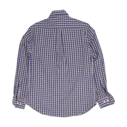 Blue Plaid Long Sleeve Button Down