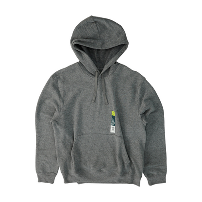 Gray Solid Hoodie Pullover