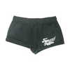 Black Solid Active Shorts