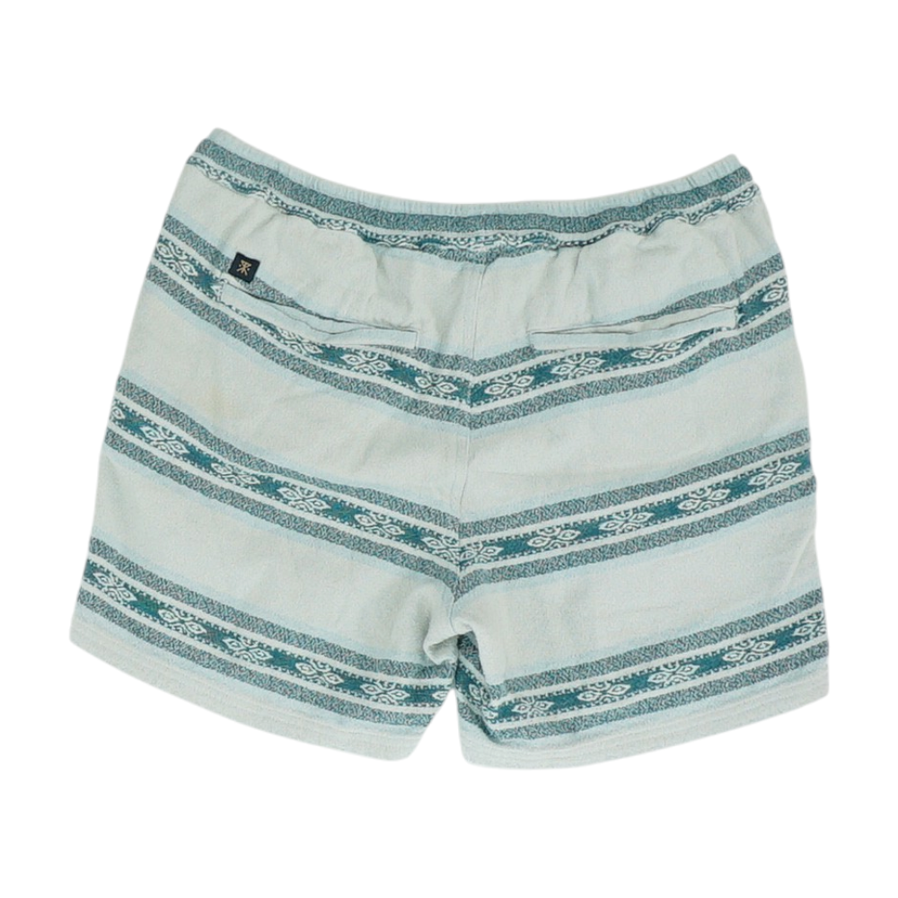 Blue Striped Casual Shorts