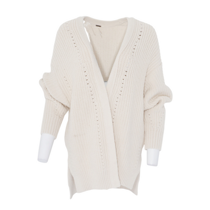 Beige Cardigan Sweater