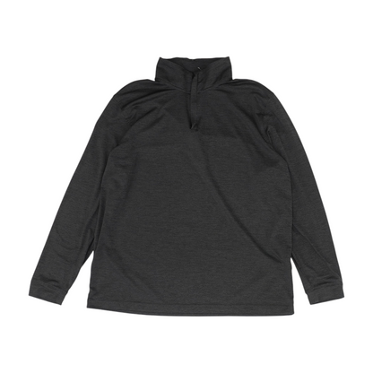 Charcoal Solid 1/4 Zip Pullover