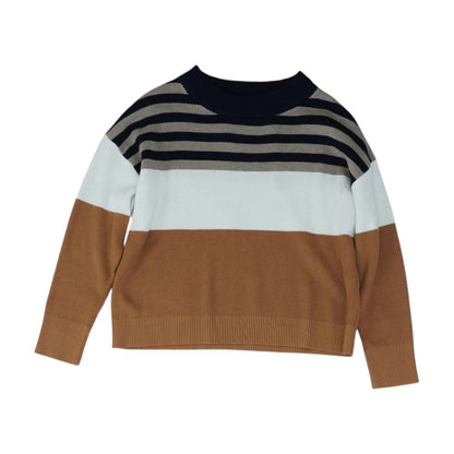 Multi Striped Crewneck Sweater