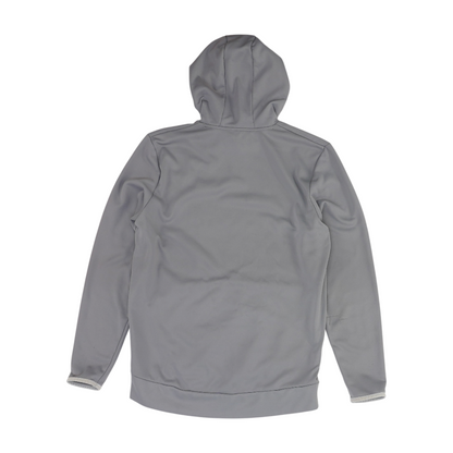 Gray Solid Hoodie Pullover