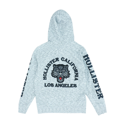 Gray Graphic Hoodie Pullover