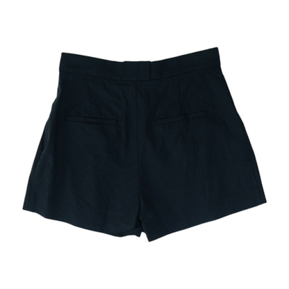 Black Solid Chino Shorts