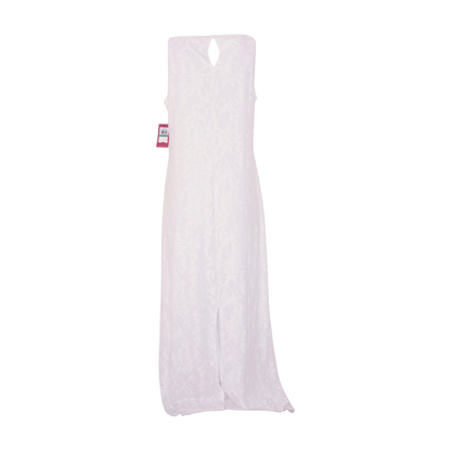 White Print Maxi Dress
