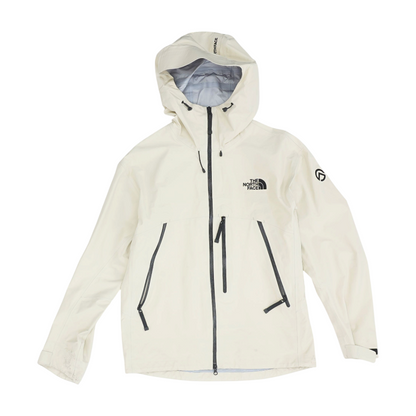 Beige Solid Rain Jacket