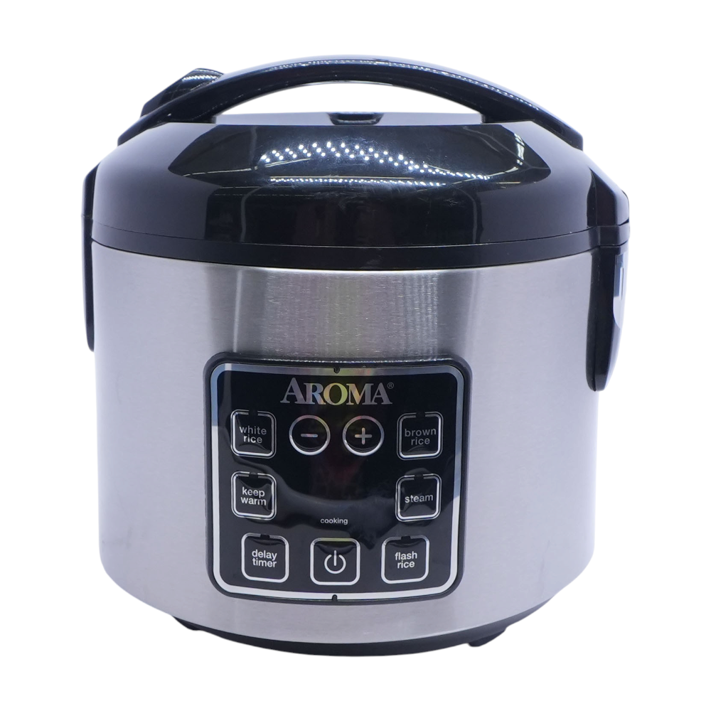 Aroma Stainless Steel Digital Rice Cooker – Image 1