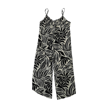Black Tropical Jumpsuit