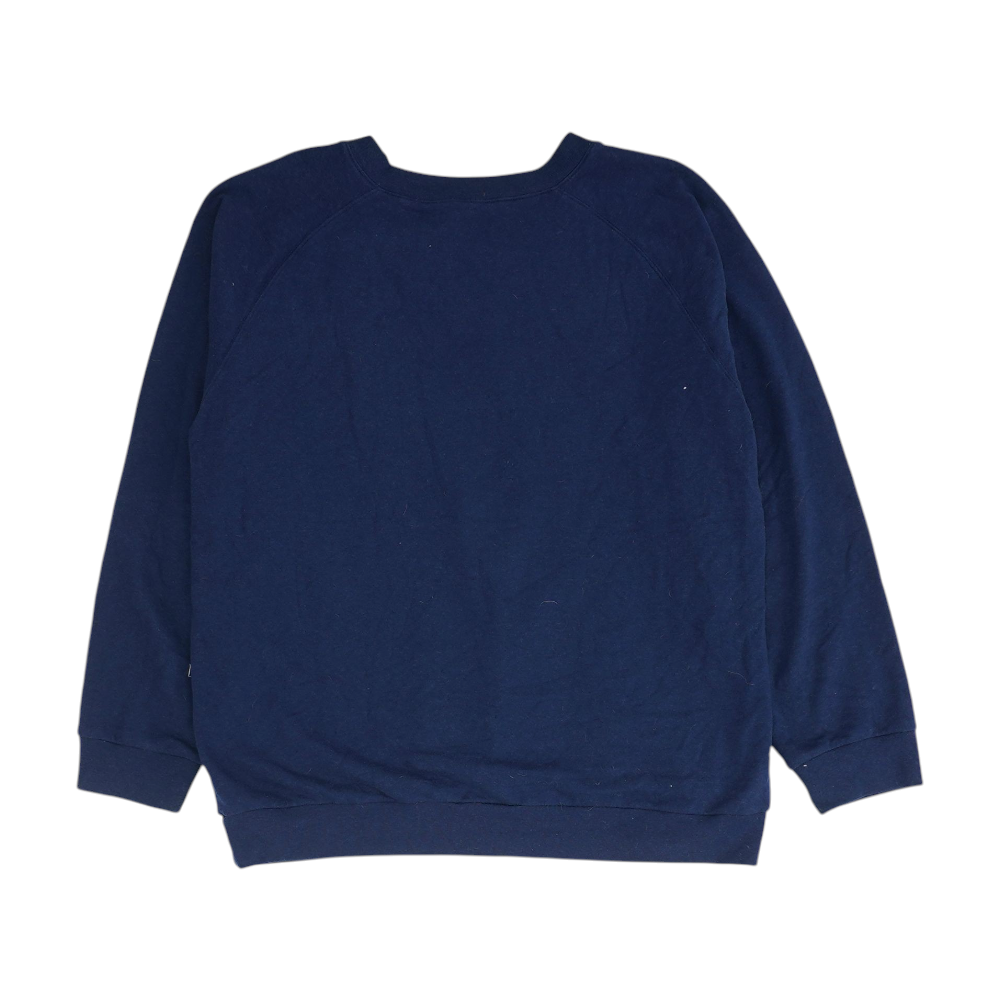 Navy Solid Sweatshirt Pullover