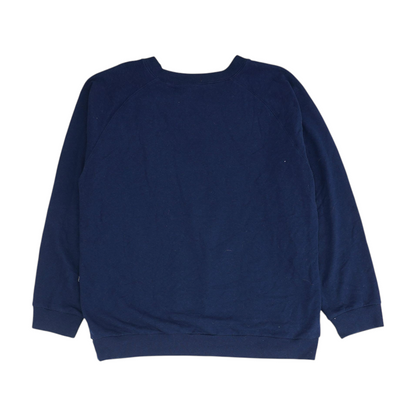 Navy Solid Sweatshirt Pullover