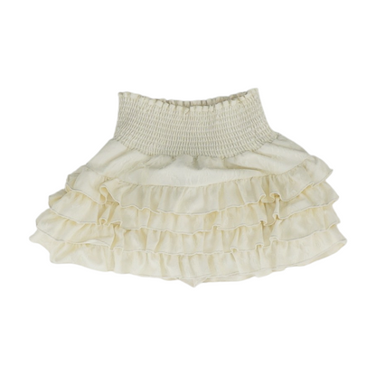 Cream Mini Skort