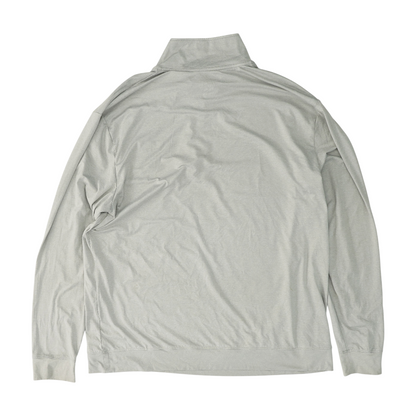Gray Solid 1/4 Zip Pullover