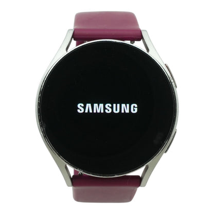 40mm Galaxy Watch6 Silver Smartwatch Purple Band S/M