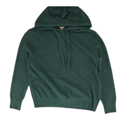Green Solid Hoodie Pullover