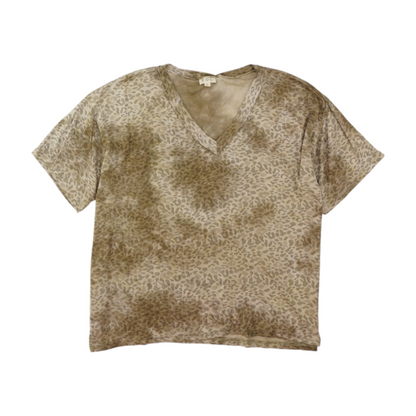 Brown Print Blouse