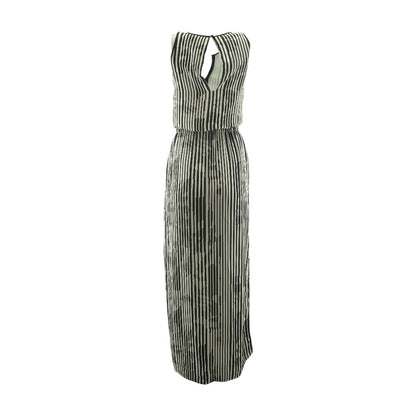 Black Striped Maxi Dress